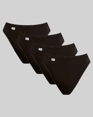 Sloggi Womens 4 Pack Basic  Cotton Tai Brief