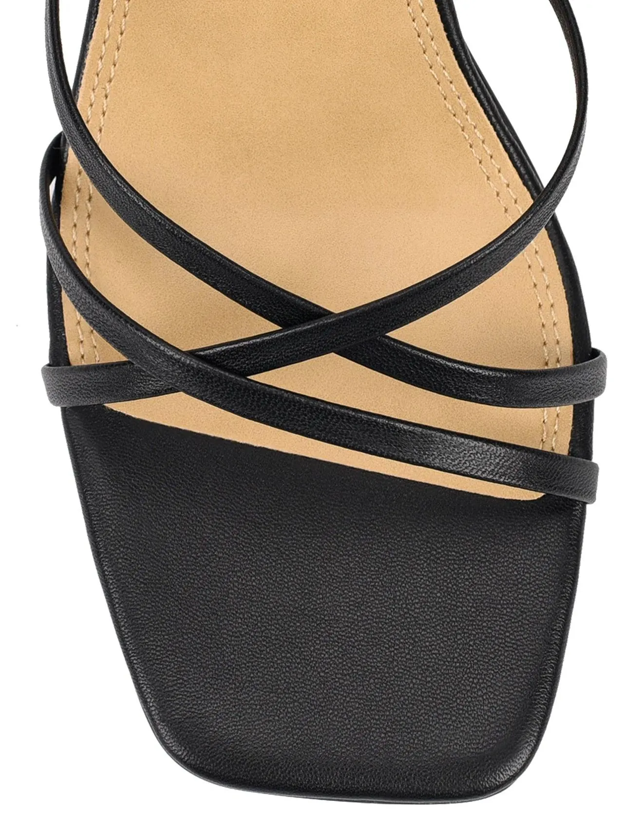 STRAUS BLOCK HEEL SANDALS
