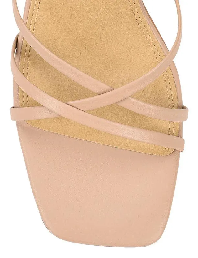 STRAUS BLOCK HEEL SANDALS