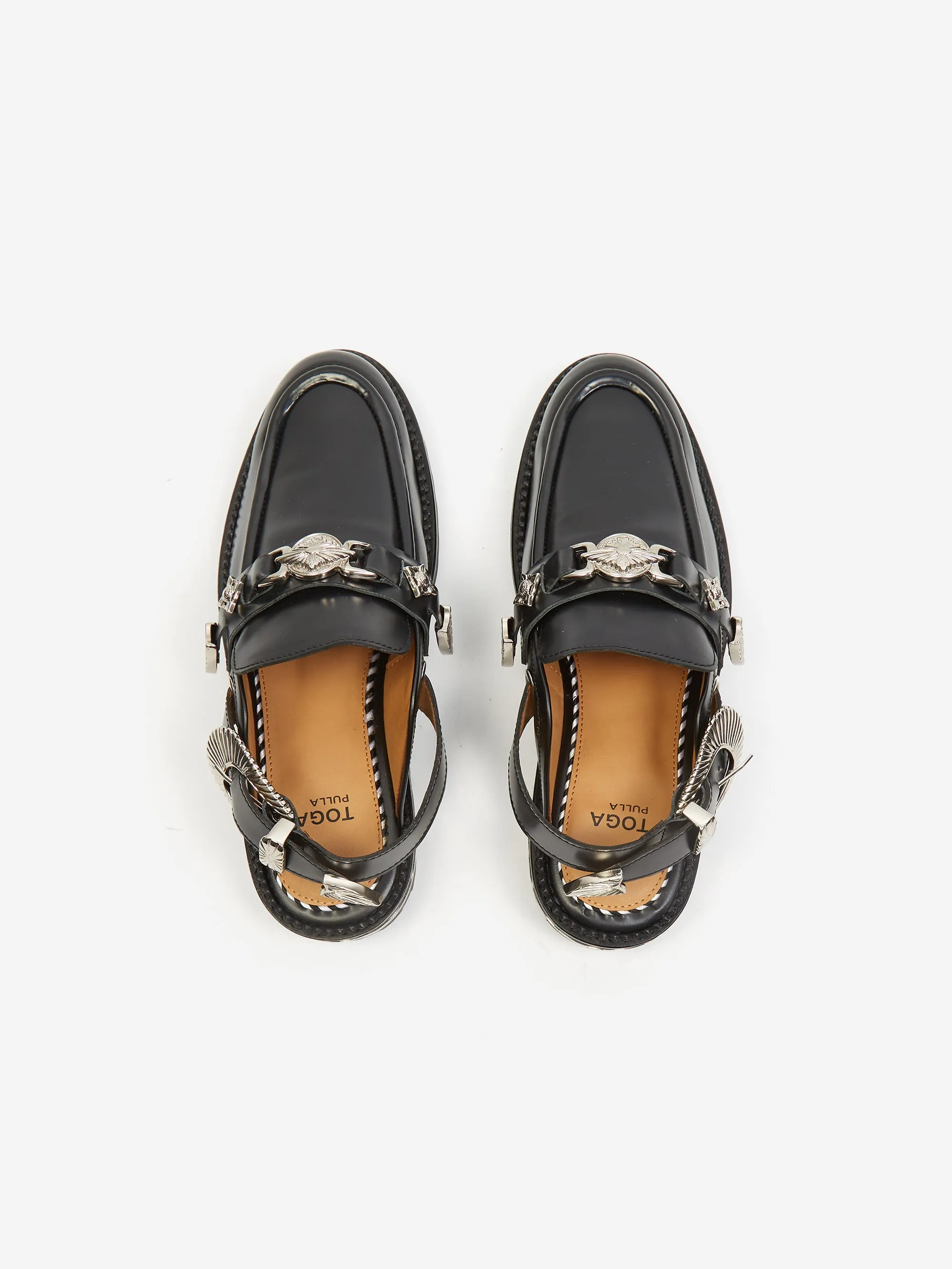 Toga Pulla Buckled Loafer - Black