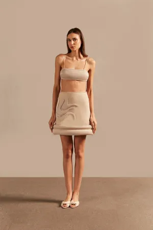 Vintage Lily Solid Appliqué Skirt