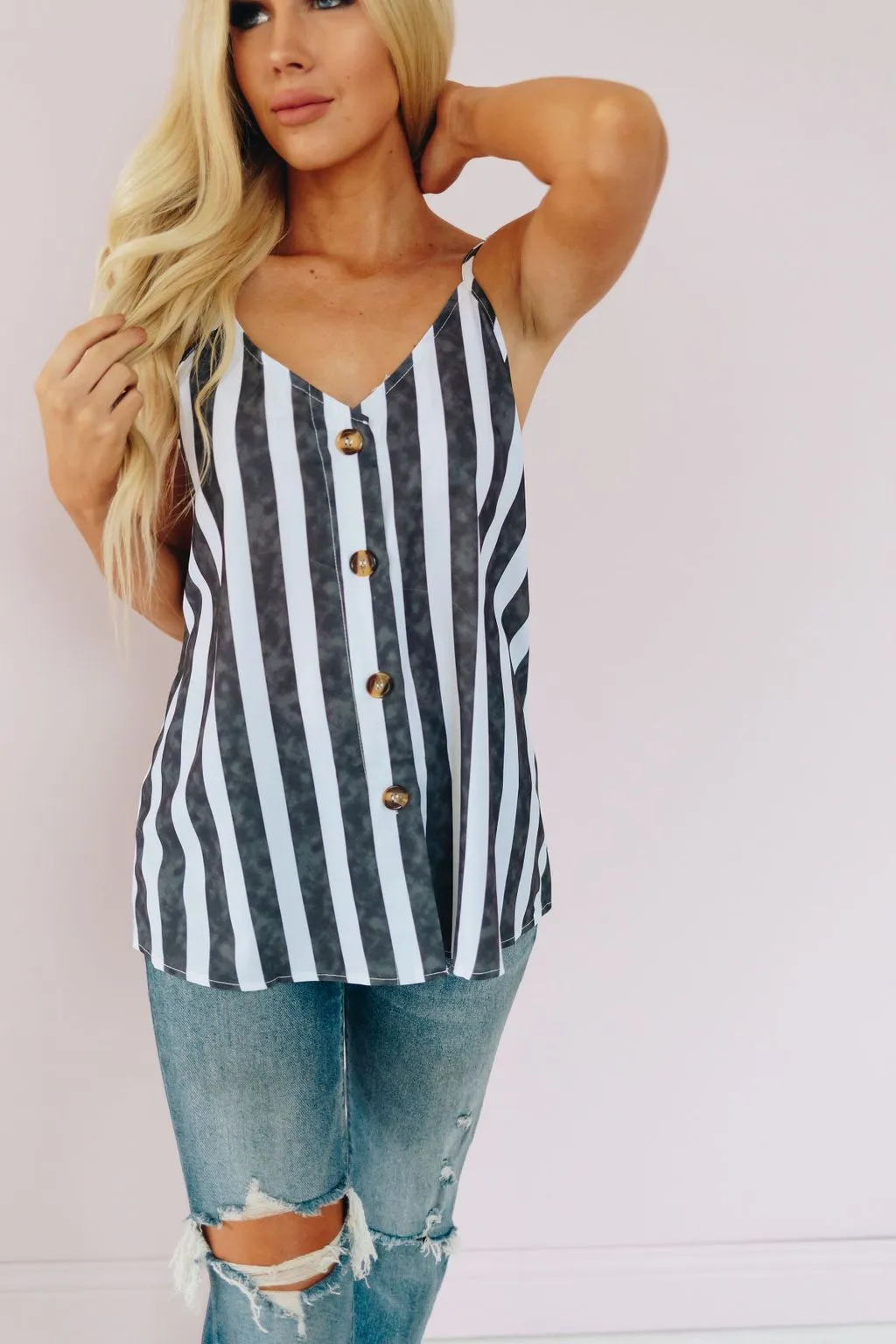 Woods Cross Striped Tank